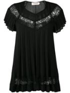 Zimmermann Winsome Sun Ray Lace Top, Women's, Size: 0, Black, Polyester