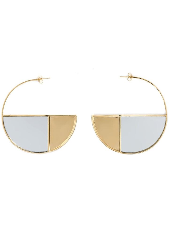 Aurelie Bidermann 'bianca' Hoop Earrings - Metallic