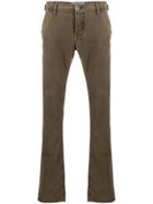Jacob Cohen Plain Regular Trousers - Green