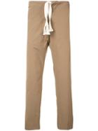 Maison Margiela - Drawstring Trousers - Men - Cotton/spandex/elastane - 46, Brown, Cotton/spandex/elastane