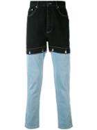 Christopher Shannon - Contrast Jeans - Men - Cotton - 32, Black, Cotton