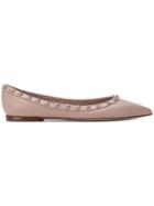 Valentino Rockstud Ballerinas - Pink & Purple