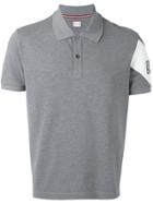 Moncler Gamme Bleu Logo Patch Polo Shirt - Grey