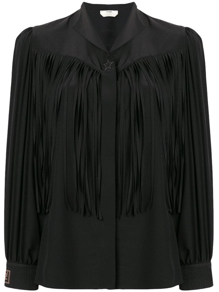 Fendi Fringed Shirt - Black