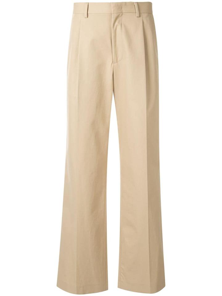 Msgm Concealed Front Fastening Trousers - Brown