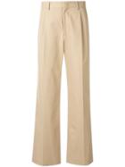 Msgm Concealed Front Fastening Trousers - Brown
