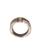 Henson Antique-effect Double Ring - Metallic
