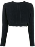 Antonino Valenti Textured Cropped Jacket - Blue
