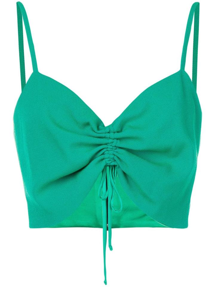 Pinko Ruched Tank Top - Green