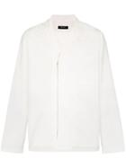 Portvel Zip-front Shirt - White