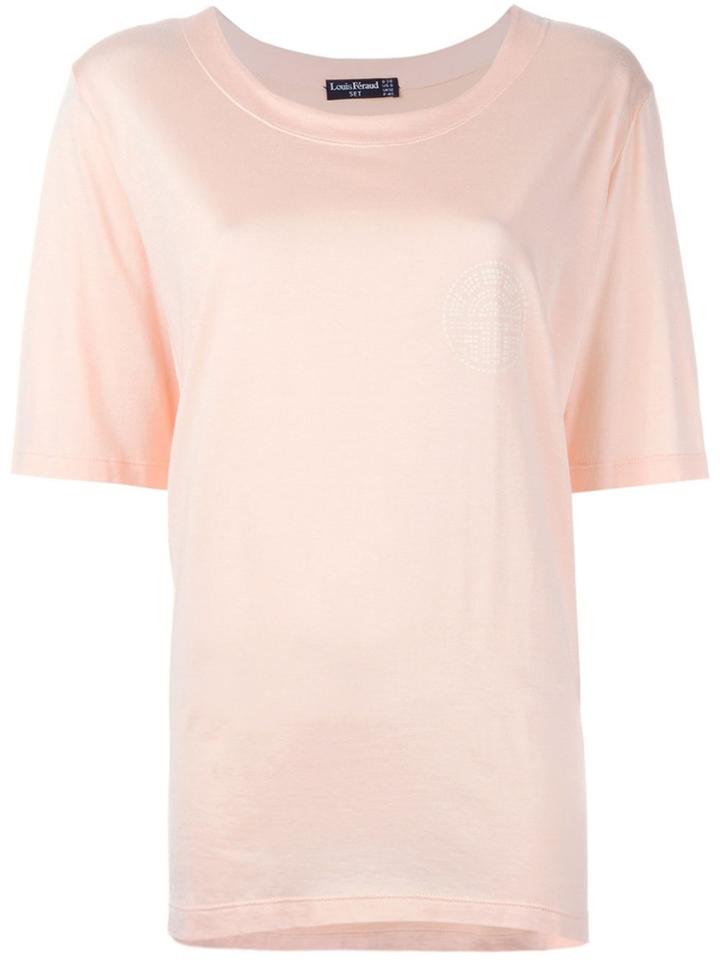 Louis Feraud Vintage Round Neck T-shirt - Pink & Purple