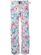 Kru Floral Print Ski Trousers, Women's, Size: Large, Polyester