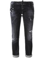Dsquared2 'pat' Jeans, Women's, Size: 38, Black, Cotton/spandex/elastane/polyester