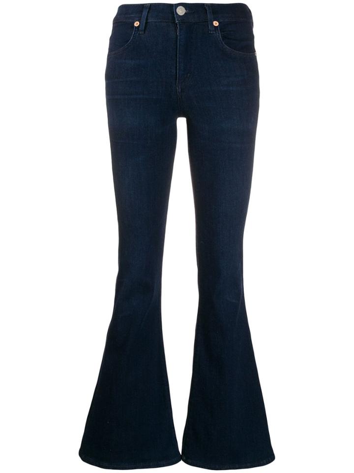 Citizens Of Humanity High Rise Flared Leg Jeans - Blue