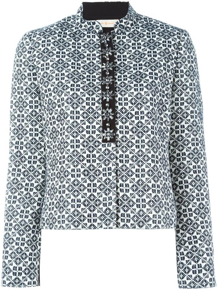 Tory Burch Geometric Pattern Jacket