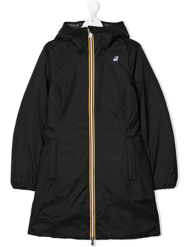 K Way Kids Charlene Reversible Coat - Black