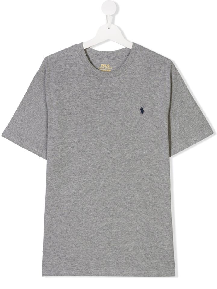 Ralph Lauren Kids Teen Embroidered Logo T-shirt - Grey