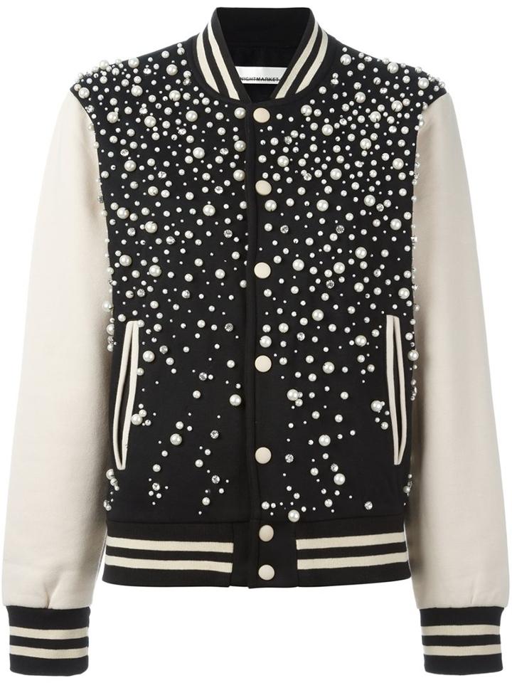 Night Market Embellished Bomber Jacket