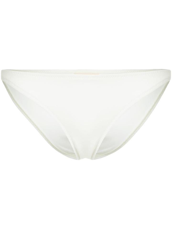 Peony Gardenia Skimpy Bikini Bottoms - White