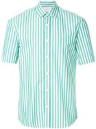 Cerruti 1881 Short Sleeved Stripe Shirt - Green
