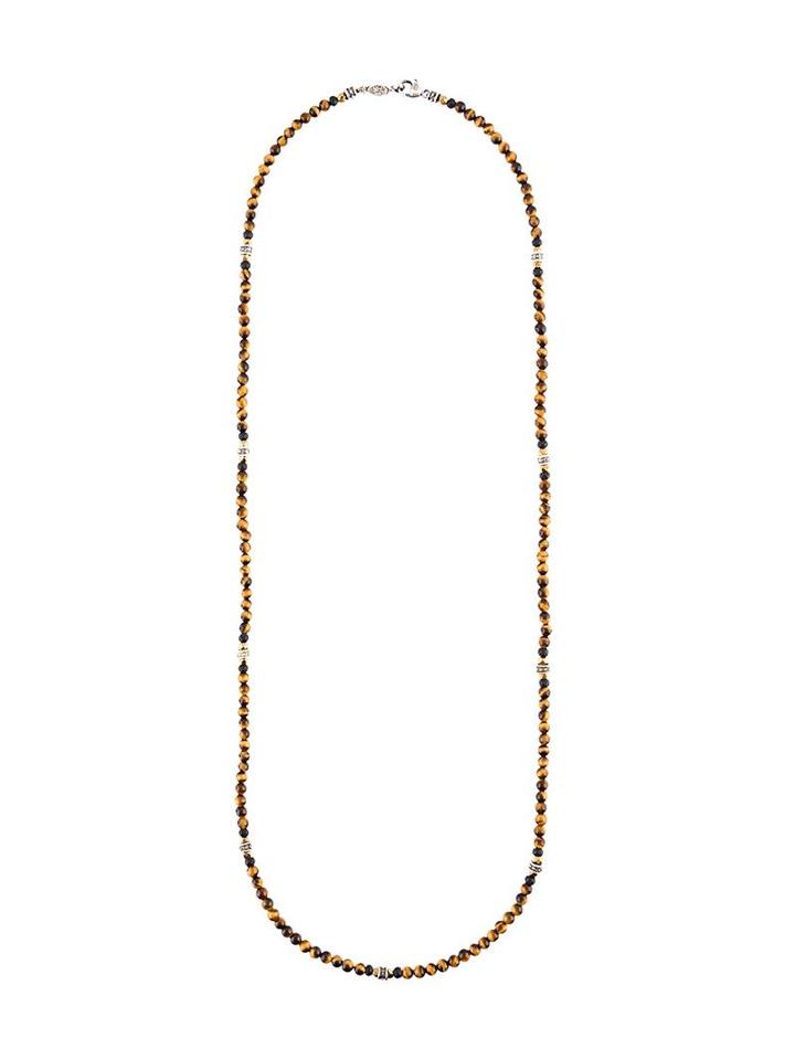 Roman Paul Beaded Necklace, Men's, Brown