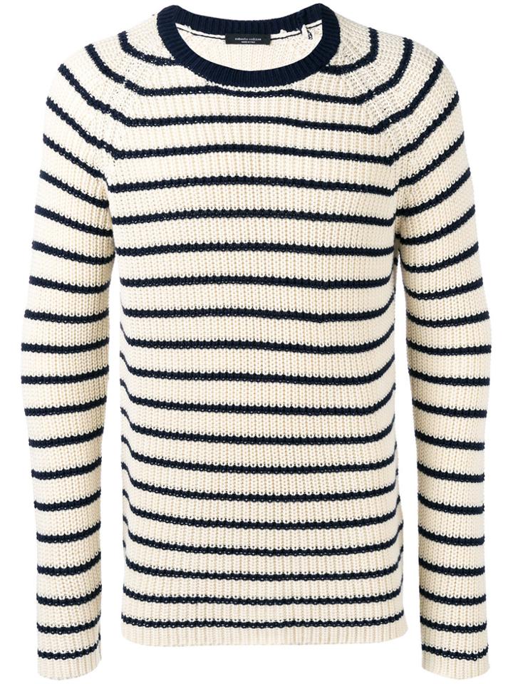 Roberto Collina Striped Top - Nude & Neutrals