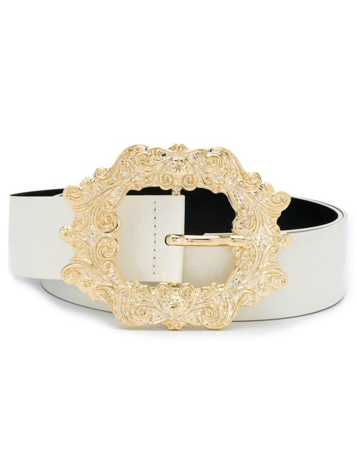 Liu Jo Black Shine Belt - White