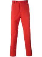 Al Duca D'aosta 1902 Slim Fit Chino Trousers, Men's, Size: 56, Red, Cotton/polyurethane