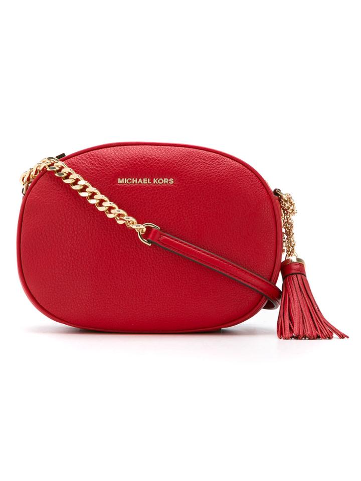 Michael Michael Kors Ginny Medium Crossbody Bag - Red
