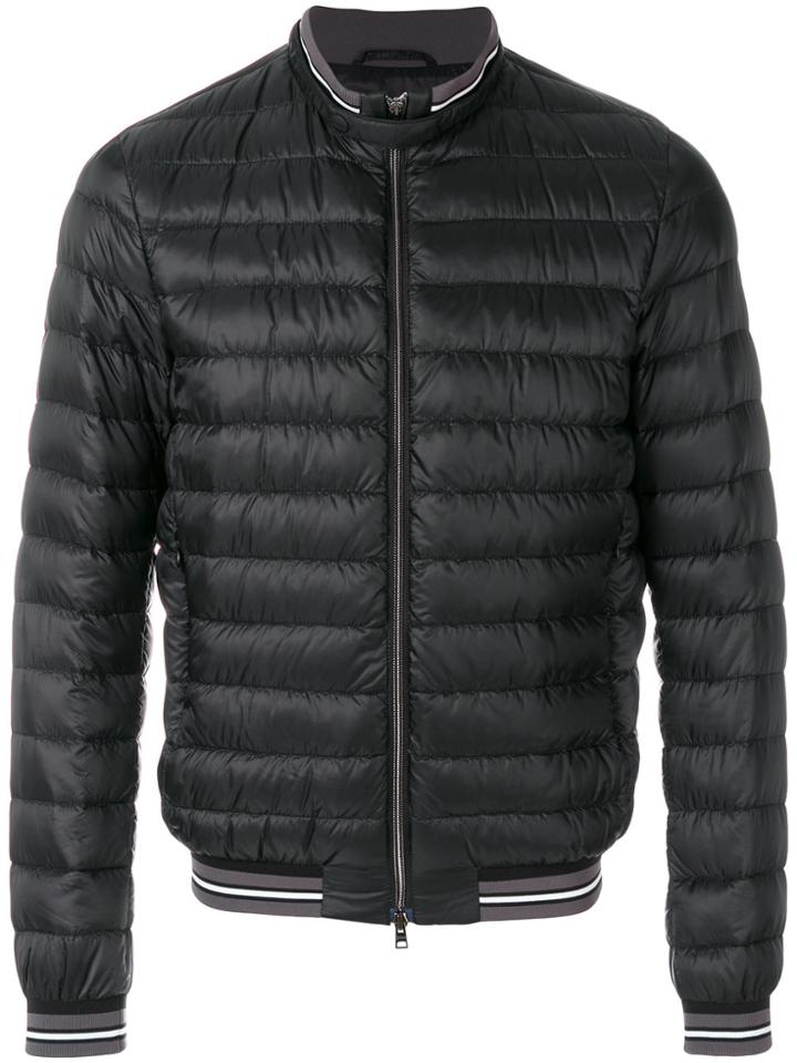 Herno Quilted Bomber Jacket - Black