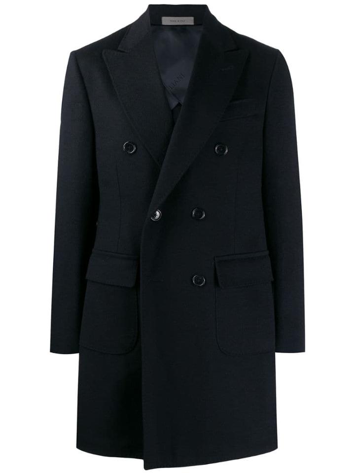 Corneliani Double-breasted Coat - Blue