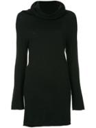 Yohji Yamamoto Vintage Draped Funnel-neck Sweater - Black