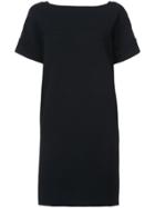 Oscar De La Renta Folded Back Dress - Black