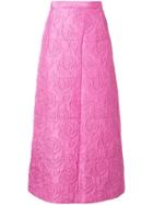 Comme Des Garçons Vintage 1999 Padded Midi Skirt - Purple