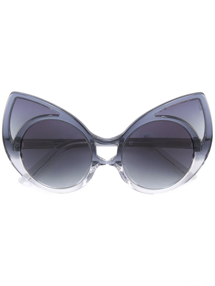 Linda Farrow Cat-eye Sunglasses - Black