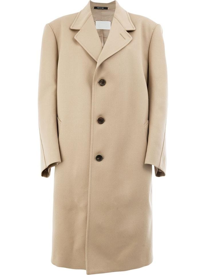 Maison Margiela Oversized Buttoned Coat - Neutrals
