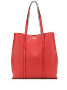 Bally Logo Print Tote - Red