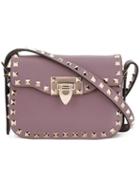 Valentino Valentino Garavani 'rockstud' Shoulder Bag, Women's, Pink/purple, Calf Leather/metal