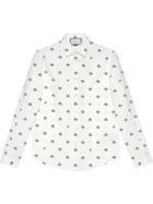 Gucci Bee Star Cotton Duke Shirt - White