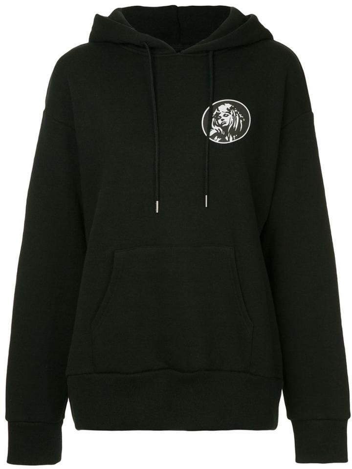 G.v.g.v. Glamour Print Hoodie - Black
