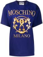 Moschino Roman Logo Print T-shirt - Blue