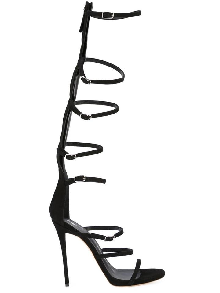 Giuseppe Zanotti Design Strappy Sandals, Women's, Size: 36, Black, Leather