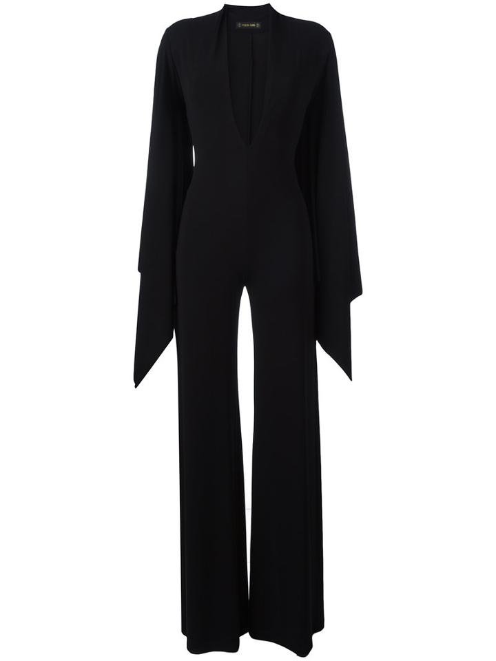 Plein Sud Flared Sleeve Jumpsuit, Women's, Size: 40, Black, Viscose/spandex/elastane/polyester