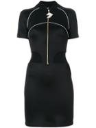 Versus Zipped Chest Mini Dress - Black