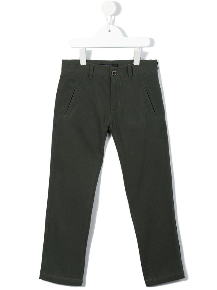 Valmax Kids - Classic Chino Trousers - Kids - Cotton - 10 Yrs, Green