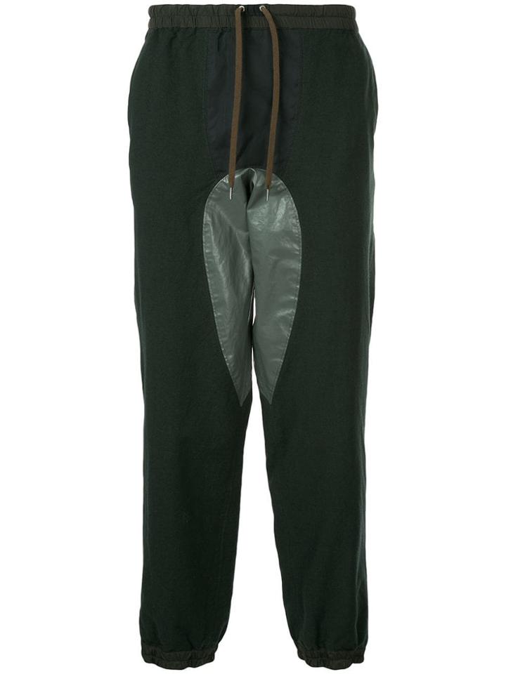 Kolor Contrast Patch Track Pants - Green