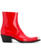 Calvin Klein 205w39nyc Tex C Spazzolato Boots - Red