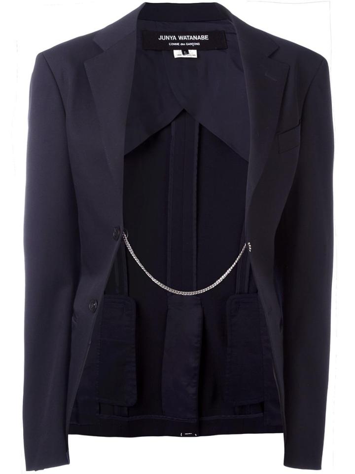 Junya Watanabe Comme Des Garçons Vintage Chain Detail Blazer - Blue