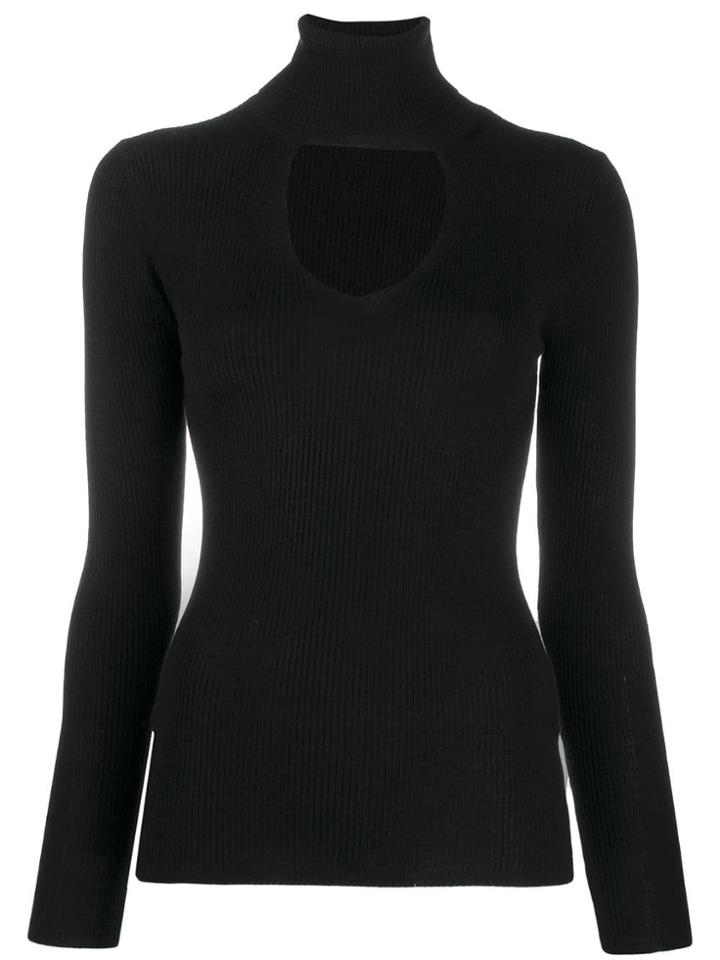 P.a.r.o.s.h. Cut-out Detail Sweater - Black