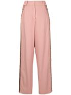 Sies Marjan Wide Leg Trousers - Pink & Purple